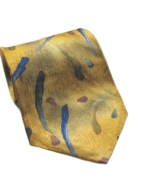 Cocktail Colors Other - Cocktail Colors Blue Gold Geometric Tie